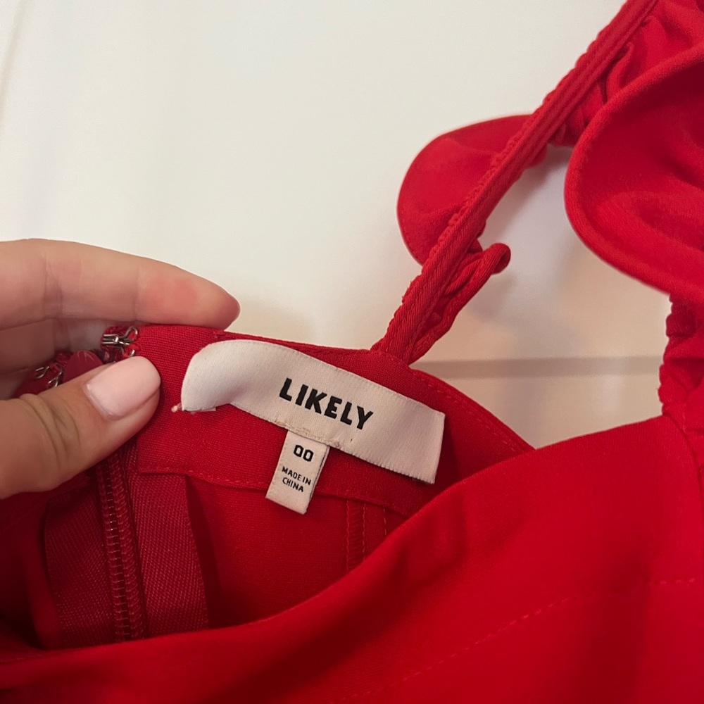 Likely Red Ruffle Romper - Picture 2 of 2